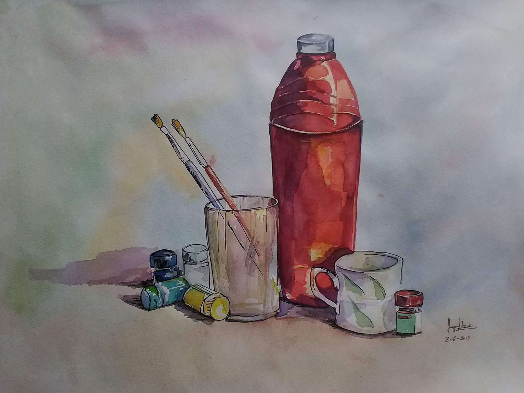 Water colour still lifes