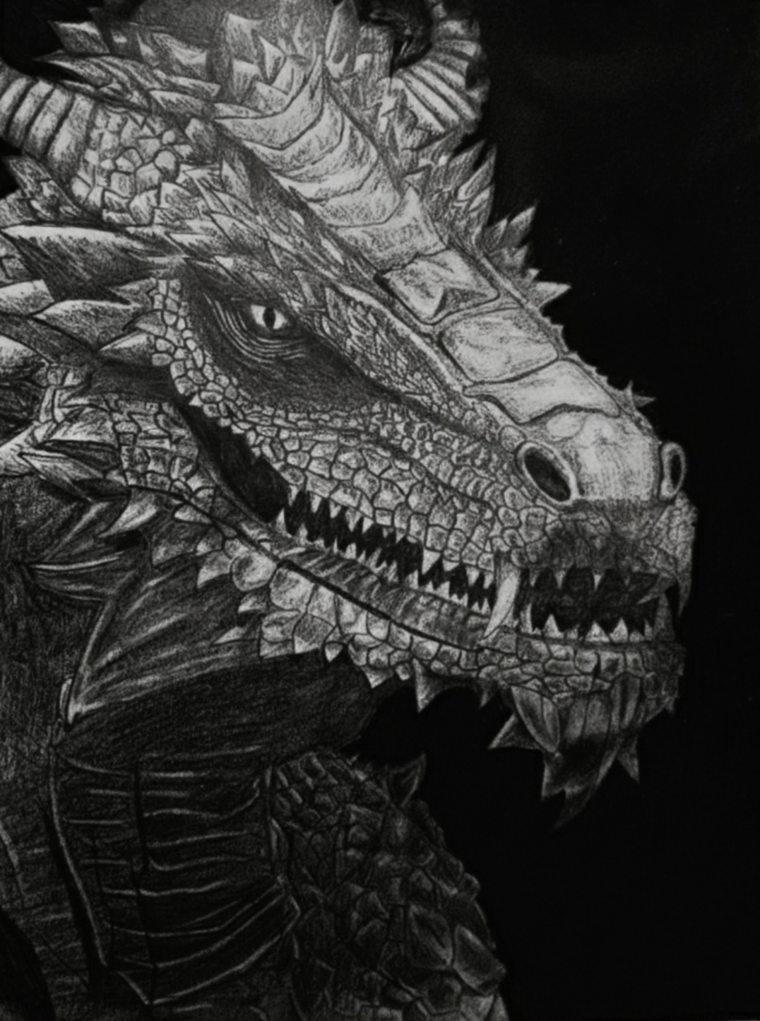 Guardian of Shadows – Original Dragon Drawing